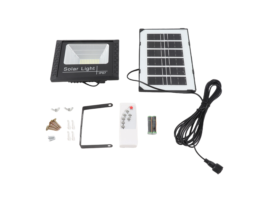 Lâmpada Solar 102led 40w Ip67 Projeção Jardim Rua Parede S/MARCA