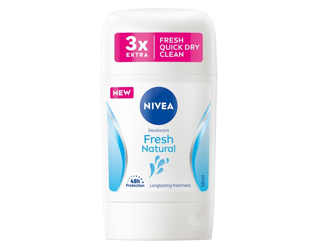 Desodorizante Nivea Natural Fresh Em Stick, 50ml