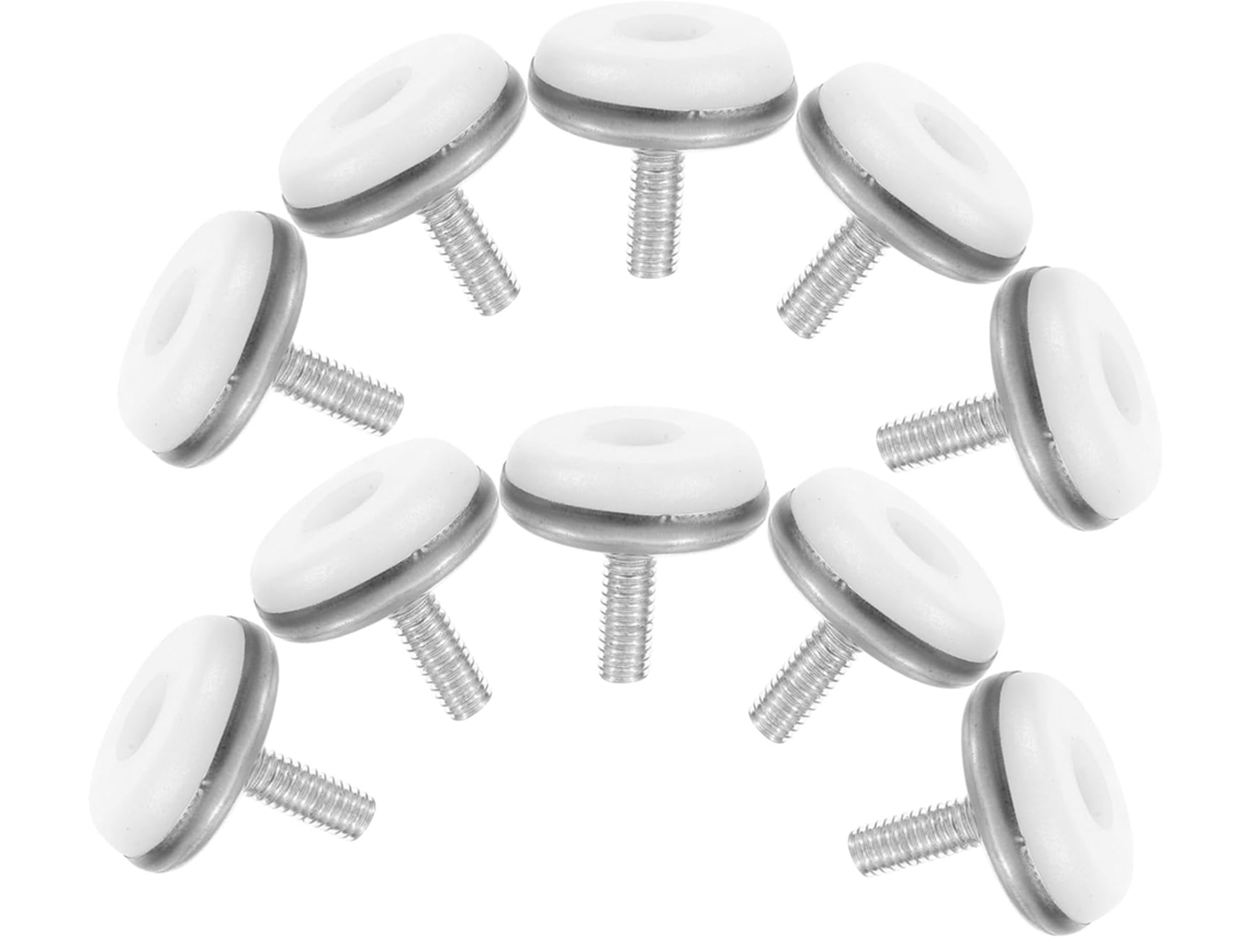 Conjunto De 10 Pés Niveladores Ajustáveis Para Móveis, Mesas, Camas, Cadeiras, Armários E Vitrines