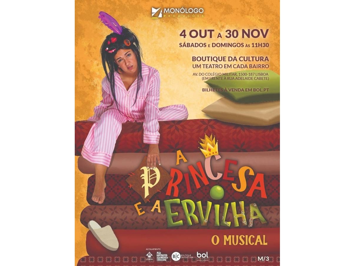 Bilhete A Princesa e a Ervilha O Musical|Lisboa