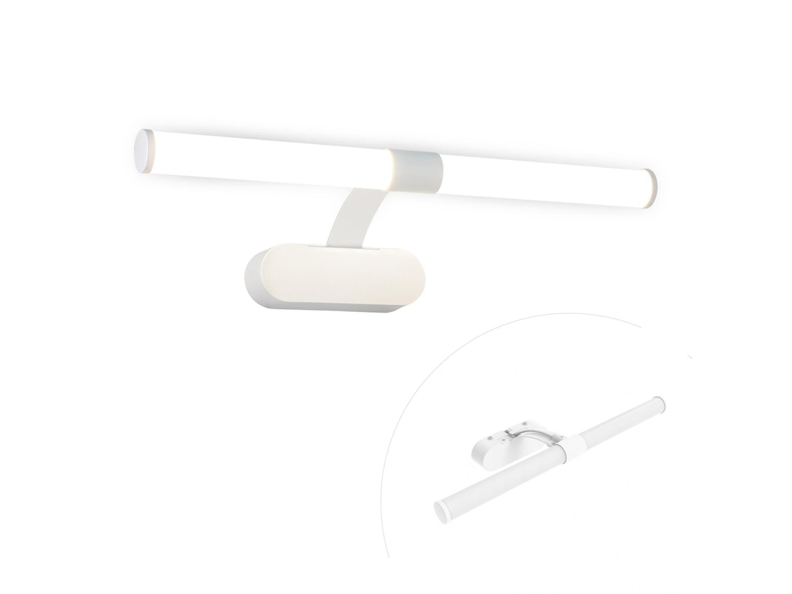 Nettlife Aplique Para Espelho, Lâmpada De Espelho Led 4000k Branco Neutro, Ip44,8 W, 60 Cm-branco Lâmpada De Parede Impermeável Moderna