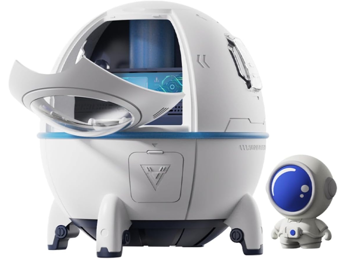 Umidificador Balacoo Astronauta Com Luz Noturna Led Colorida E Capacidade De 220ml