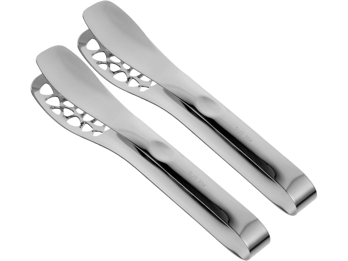 Pinças De Cozinha Luxshiny Em Aço Inoxidável, Conjunto De 2 Peças, Ergonômicas, Com Cabo Sem Rebarbas, Ideais Para