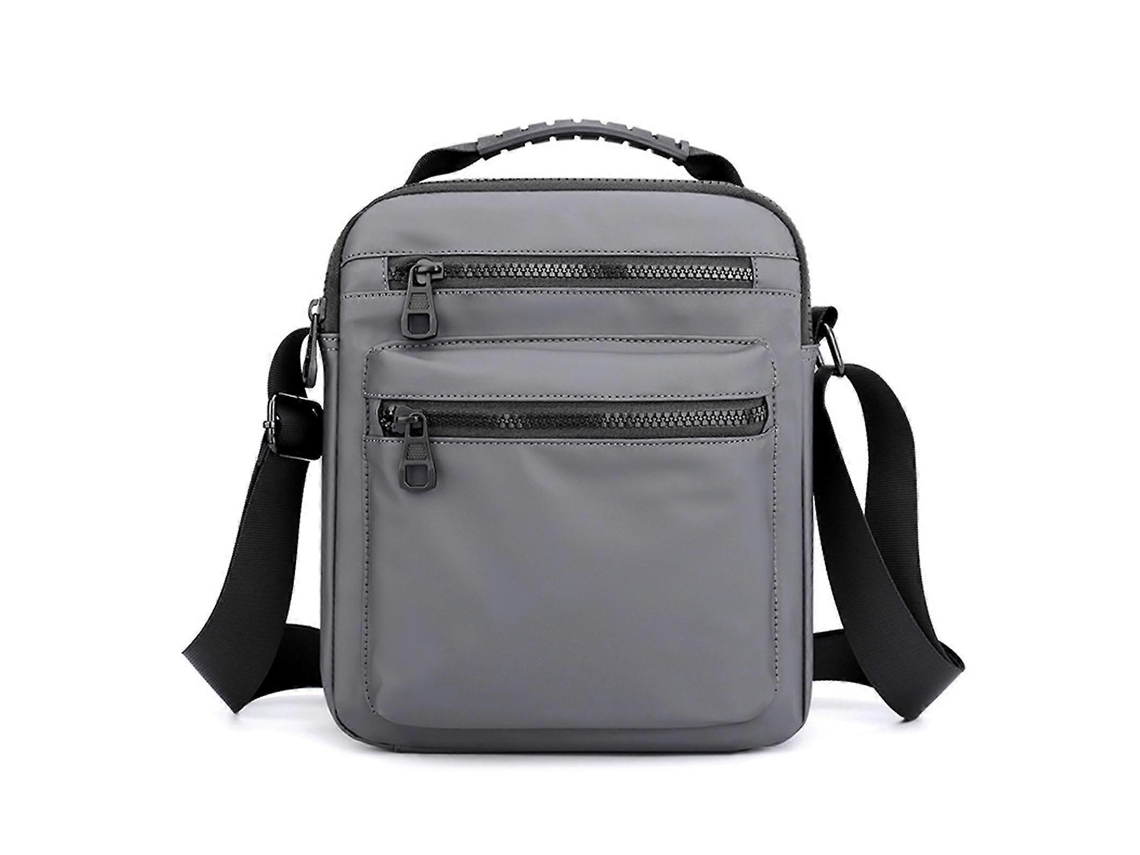 Bolsa Transversal Masculina Vintage, Bolsa De Ombro Mensageiro, Bolsa De Viagem, Cinza Sziqiqi