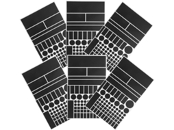 Conjunto De 6 Adesivos Pretos Autoadesivos Para Redução Da Intensidade Da Luz Led Em Dispositivos El Gokoco