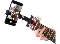 Suporte para Celular em Formato de Guitarra para Transmissões Ao Vivo e Gravações de Vídeo AQUAFORGE