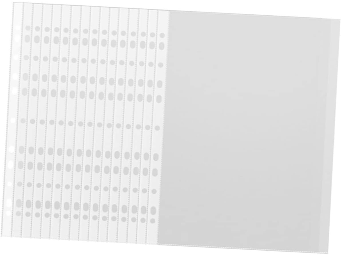 200 Sacos De Papel Transparentes Para Folhas Soltas, Compatíveis Com Pastas, Ideais Para Organização Gokoco