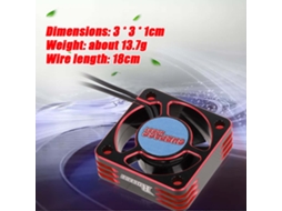 Ventilador De Resfriamento Surpass Hobby 5v 28000rmp Para Motor 540 Sensored Sensorless Carro Rc 1/10 Off-road