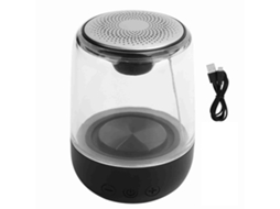 Caixa De Som Bluetooth 5.4 Com Redução De Ruído Hifi Estéreo Subwoofer E Luz Led