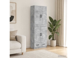 Vidaxl Conjunto De Gabinete 2 Pcs Cinzento Cimento