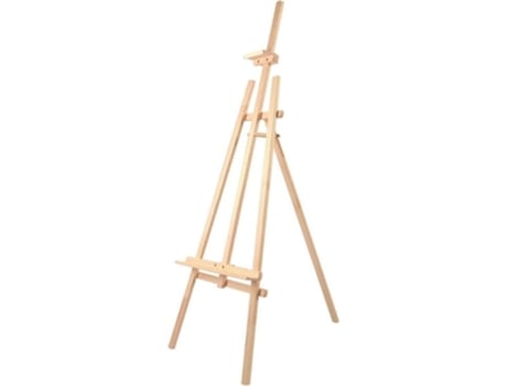 Cavalete de Madeira de Pinho Natural SOLAGUA para Pintura Cavalete de Pé Portátil e Ajustável Altura 170 Cm