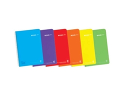 Caderno Espiral Enri Plus Formato Fólio Suave 80 Folhas 90gr Capa Plástica Cores Sortidas