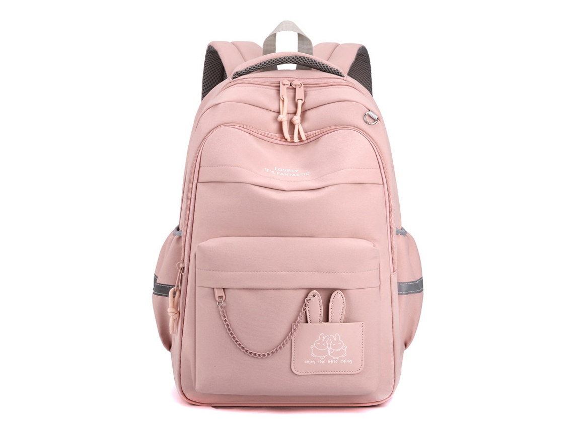 Mochila Escolar Leve E À Prova Dágua CUICH Rosa