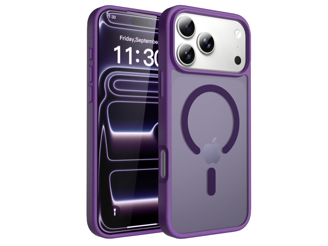 Capa De Celular Fosca, Magnética E Com Toque Aveludado, Resistente A Quedas.roxo Escuro - Iphone 16e