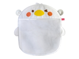 Mali bolsa Suspensa Malha para Brinquedos de Banheiro Infantil com Ventosa Design Cartoon Branco