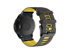Bracelete Pioneer para Garmin D2 Delta Preto e Amarelo