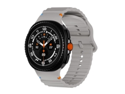 Bracelete Silicone com Textura Ondulada para Samsung Galaxy Watch 8/8 Classic Cinza XIAOMOYU