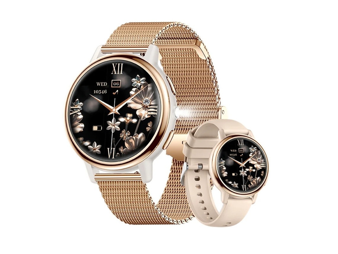 Ak88 Smartwatch Feminino, Monitoramento de Saúde e Chamadas Bluetooth Bestvite (rosa)