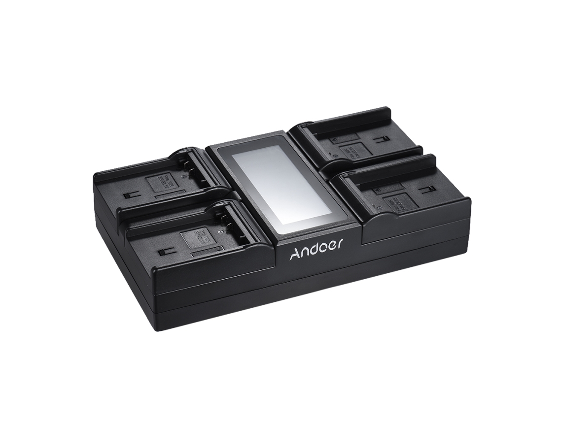 Andoer En el15 4 channel Digital Camera Battery Charger W/ Lcd Display For Nikon D500 D610 D7000 D7100 D750 D800 D810 D7200 LAXISCREED