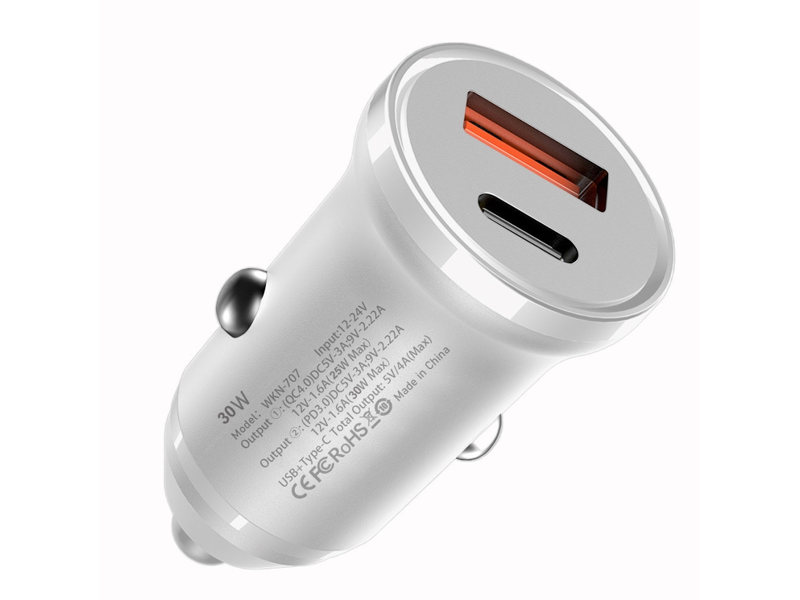 Carregador Rápido Usb-c De 30 W Para Automóvel (12 V) Para Iphone 17, Air 16, Kindle, Samsung S25, Xiaomi Iphone, Etc.2