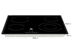 Placa de Vitrocerâmica BALAY 3EB721LR (Elétrica - 59.2 cm - Preto)