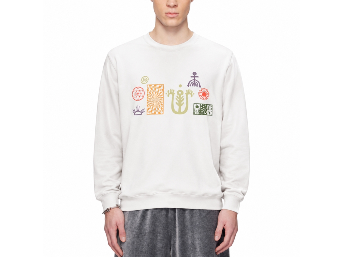 Rockinstone A Brief Utopia 02 White Sweatshirt Unique Designer Style