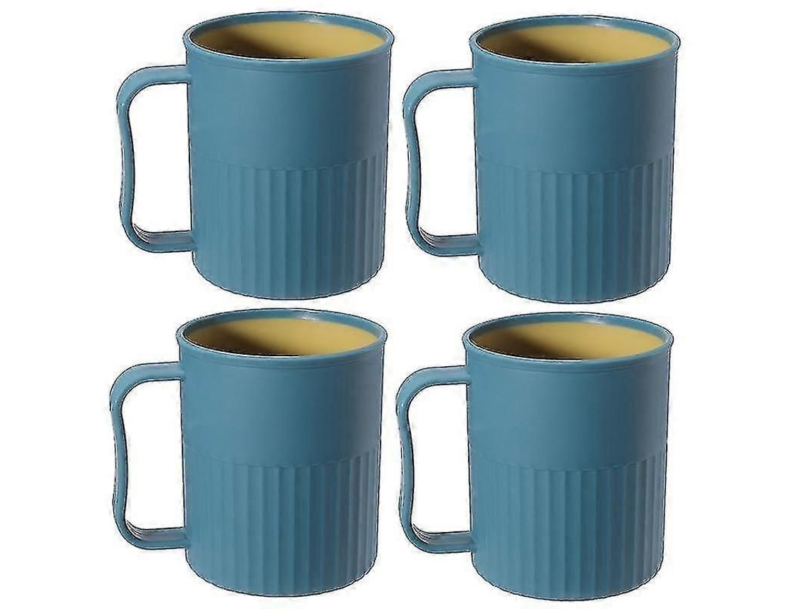 4 Canecas De Plástico Sem Bpa, Copos Para Chá E Café Com Alça - Yx