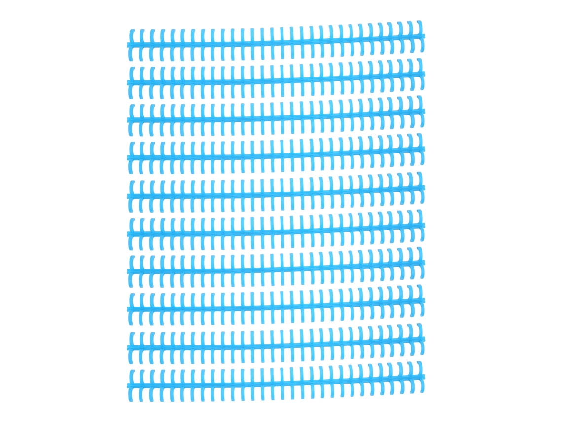 10 Pcs Espinho de Encadernação Folheto 30 Buracos 10mm Plástico Pp Resistente Ao Desgaste para Escola Escritório Azul