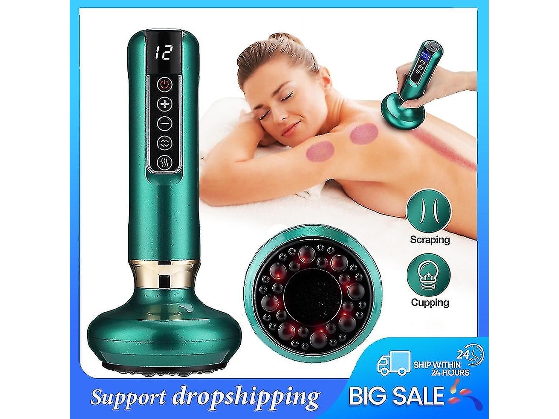 Massageador Elétrico Com Sucção A Vácuo, Gua Sha, Raspagem Anticelulite E Massagem Infravermelha (2 Unidades) (fmy) 6 Níveis*sem Aquecimento4