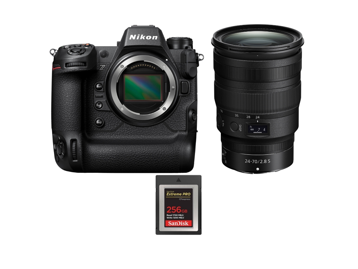 Z9 + Z 24 70mm F/2.8 S + 1 Sandisk 256gb Extreme Pro Cfexpress Type B Máquina Fotográfica Profissional + Ebook Pricedirect NIKON
