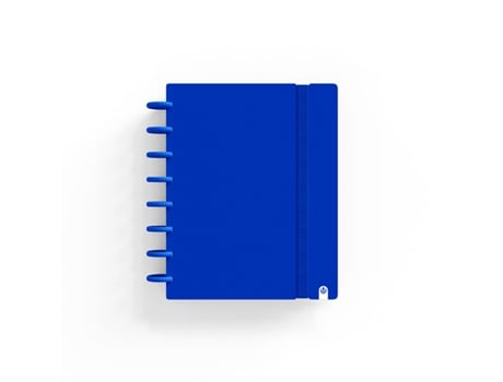 Caderno INGENIOX A5 Pautado 80Fl 100G Foam C/Elástico Azul Escuro 66025011