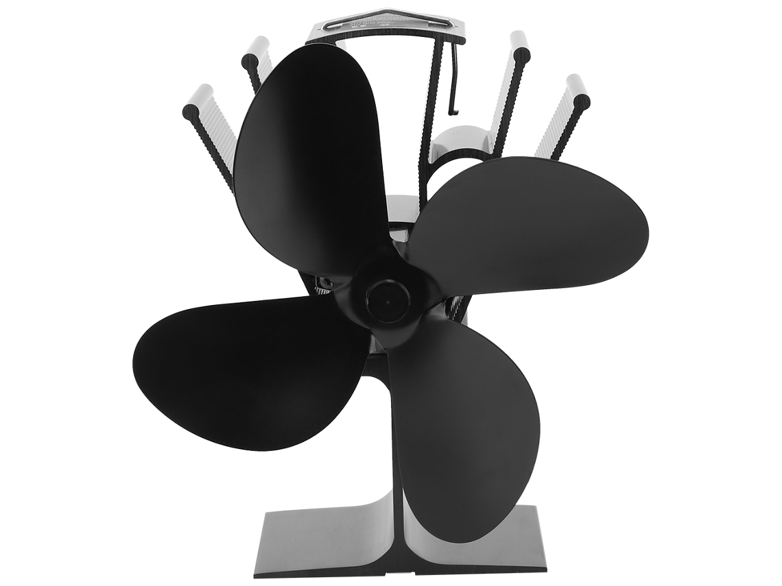 Ventilador Para Lareira De Aquecimento De 1w (ecológico, Económico, Com Design De Quatro Pás)