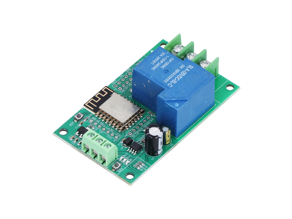 Laxiscreed Módulo De Relé Wi-fi 30a De Canal Único Compatível Com Esp-12f