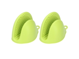 Conjunto de 2 Luvas de Forno Mini de Silicone Anti Derrapante e Isoladas | S/MARCA
