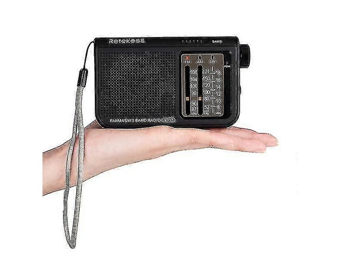 Receptor de rádio GOKOCO mini Si4732 com ondas curtas e tela de 1,9 polegadas