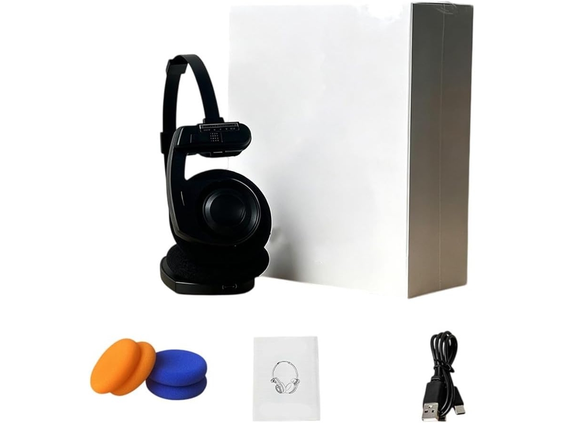 Fones De Ouvido Sem Fio 5 3, Fone De Ouvido Com Cancelamento Ruído Hi Fi Driver 36mm, 15 Horas De Reprodução