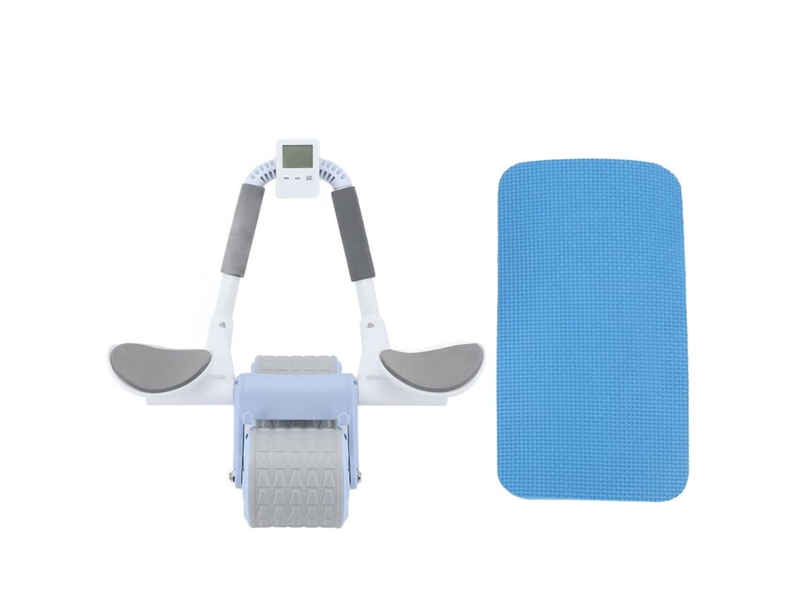 Lurelia Joelheira Roda De Recuperação Abdominal Com Temporizador, Equipamento Para Fortalecimento Do Core, Rolo Abdominal Com Temporizador Para Casa