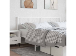 Vidaxl Cabeceira De Substituição 200 Cm Metal Branco