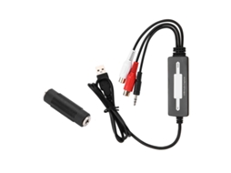 Placa De Gravação De Áudio Usb Para Converter Toca Discos E Fitas Cassete Para Mp3 Wav Slowmoose