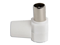 SIMON multimedia conector tv macho acodado 9,5 mm mu730844