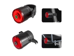 Luz Traseira De Bicicleta Inteligente Com Detecção Automática Luz Ultrabrilhante Recarregável Por Usb Preta-preto*