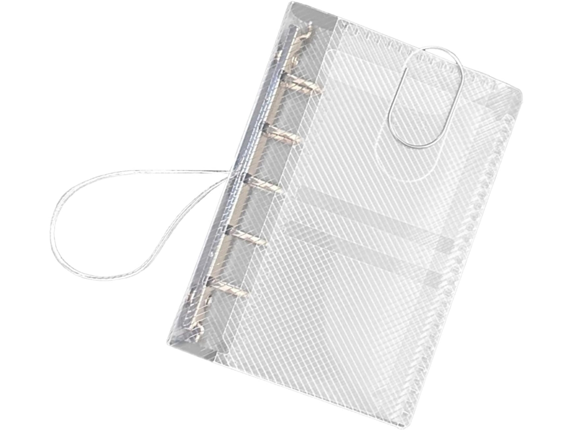 Pasta Transparente – Recarregável Caderno Capa Com 5 Argolas
