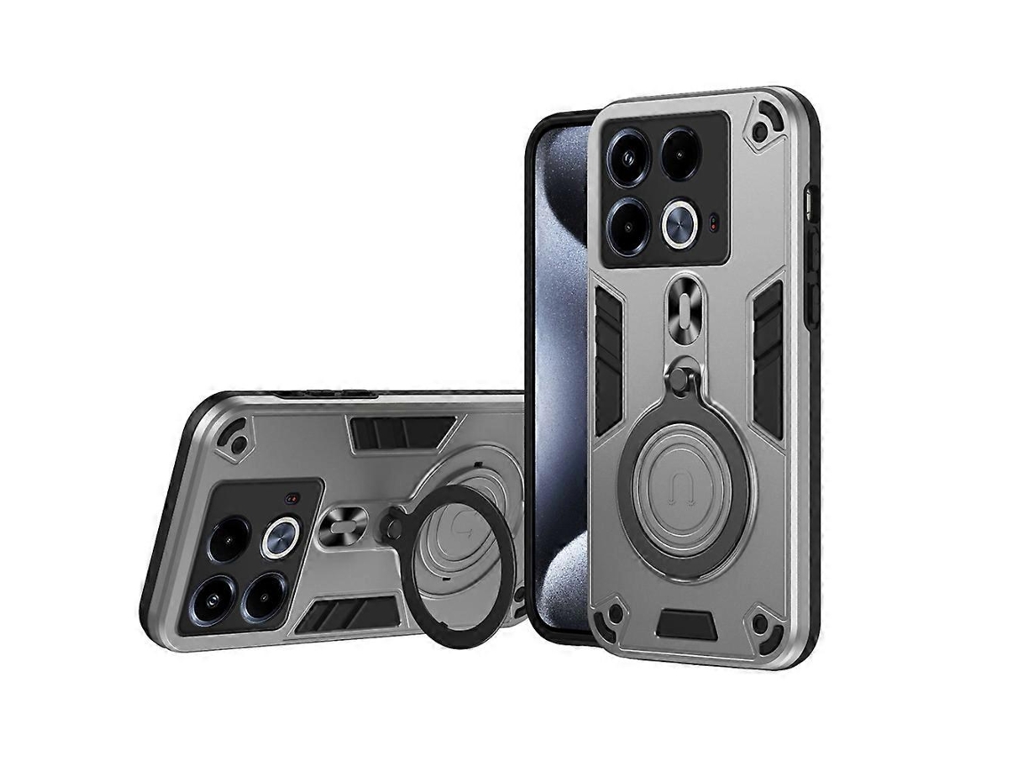 Capa Para Celular Infinix Note 40 4g Com Suporte Giratório De 360 ​​graus Em Metal, Feita Em Pc E Tpu.