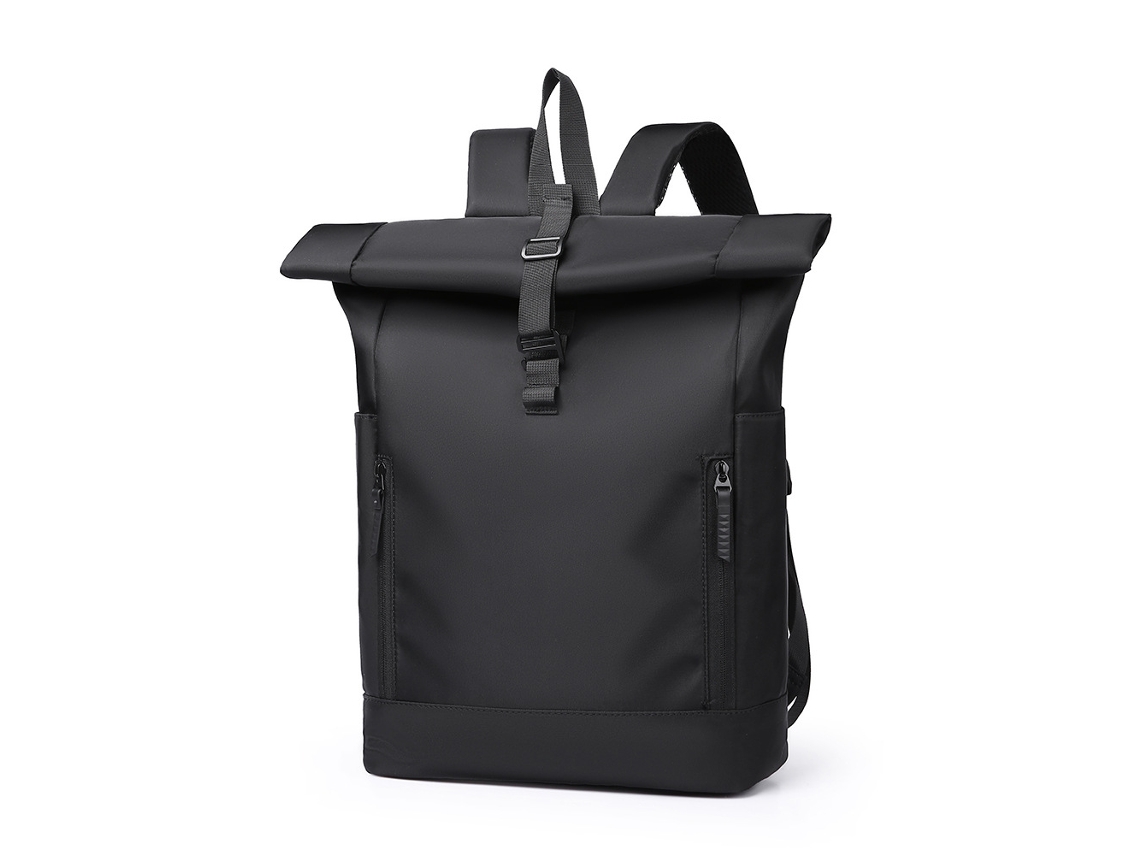 Mochila De Grande Capacidade, Unissexo, Mochila Impermeável Para Portátil Em Pu, Design Anti-roubo, Apoio Lombar Respirável.