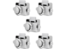 Kallory Conjunto De 5-travas Botão Pressão Portas Armários Em Liga Zinco E Abs Trailers Motorhomes
