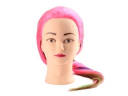 Cabeça De Boneca Manequim Com Cabelo Para Treinamento De Cabeleireiro Prática De Estilo E Colorir