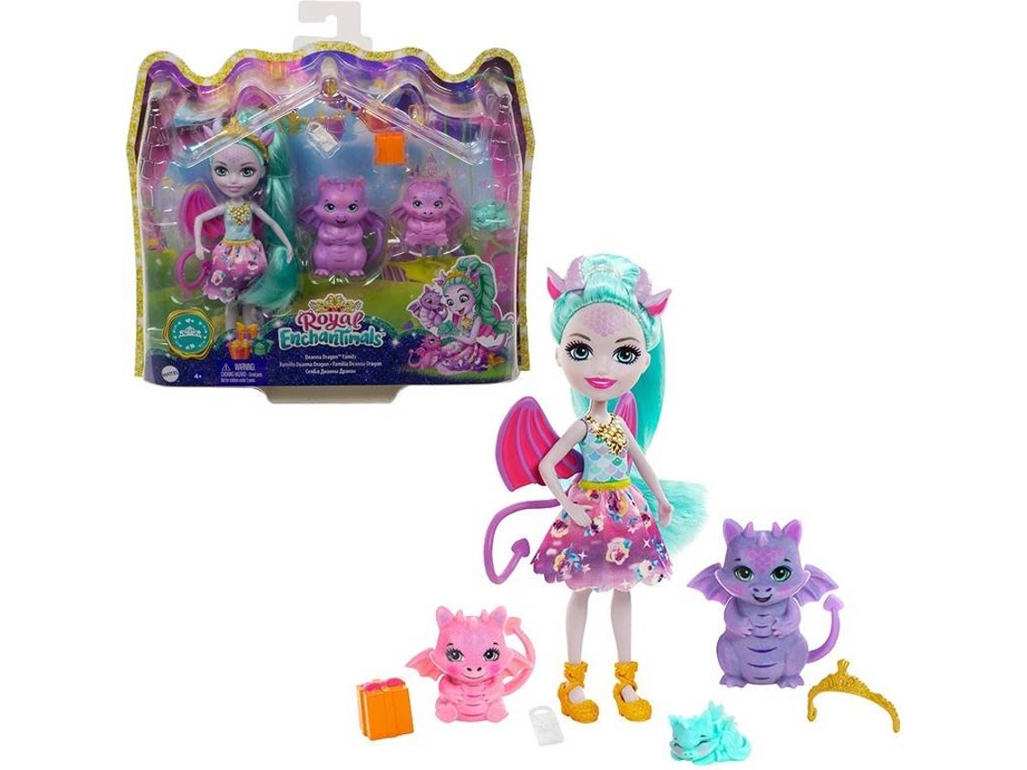 Boneca ROYAL ENCHANTIMALS Familia de Dragões (Idade Mínima: ‍4 Anos)