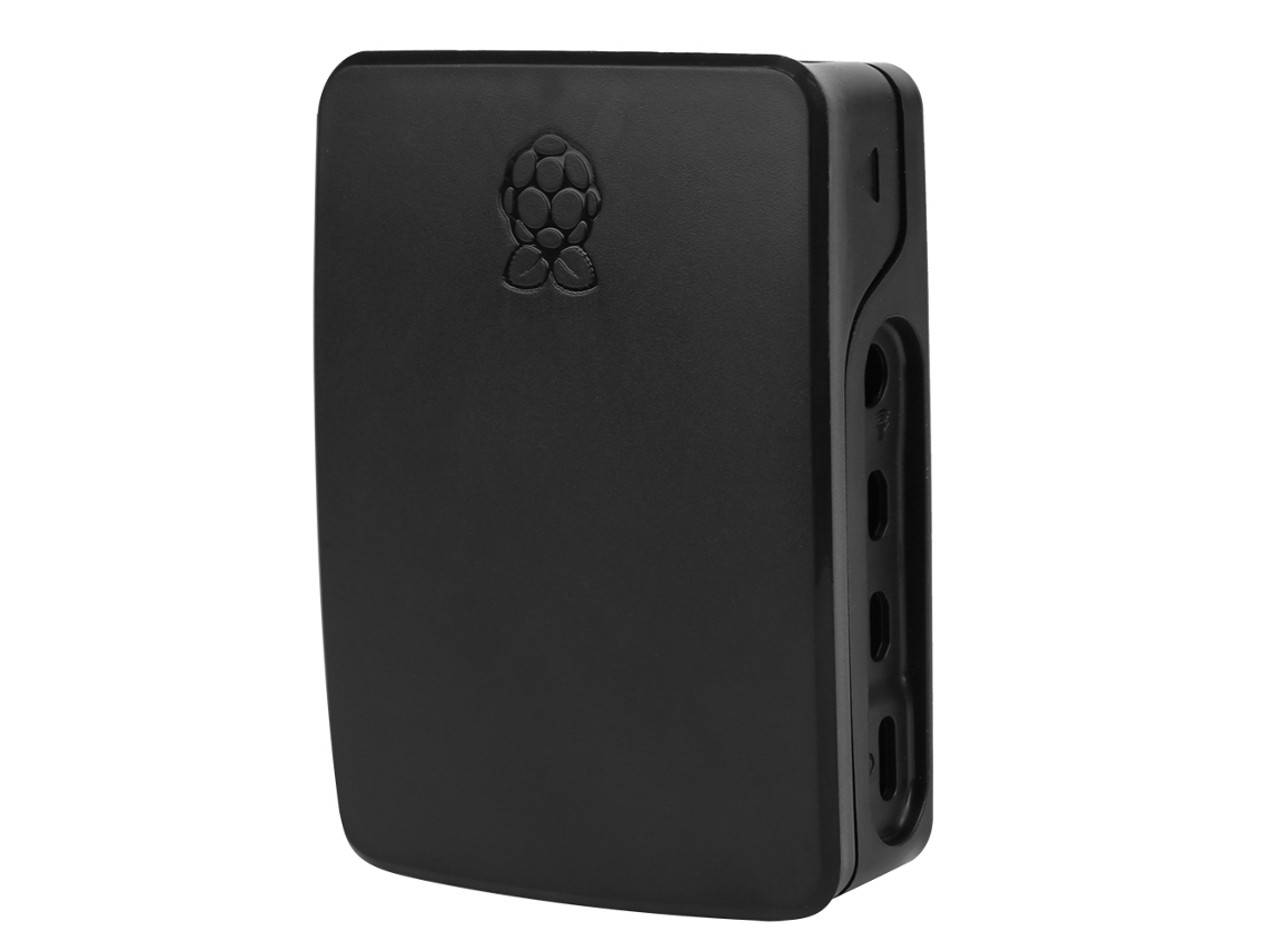 Carcasa de Proteção HKJ Abs com Ranhuras para Raspberry Pi 4b Preto S/MARCA