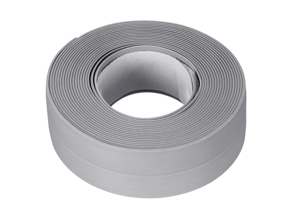 Fita De Vedação Impermeável Autoadesiva De Pvc, 2,2 Cm De Largura X 2,7 M De Comprimento, Para Cozinha E Banheiro, Cinza