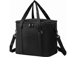 (preta) Bolsa Térmica Grande Unissex Reutilizável Para Almoço Com Alça De Ombro